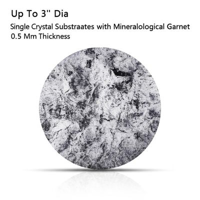 comprare Up To 3'' Dia Single Crystal Substrates with Mineralogical Garnet 0.5 Mm Thickness online manufacture
