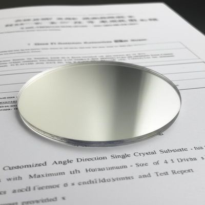 comprare Customized Angle Direction Single Crystal Substrates with Maximum Size of 4 Inch Diameter and Test Report Provided online manufacture
