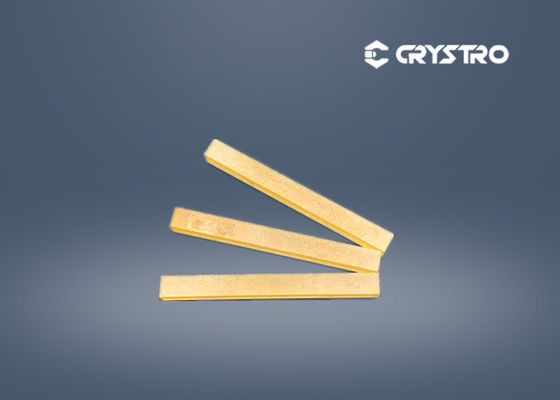 4 mm x 4 mm x 50 mm La3Ga5SiO14 LGS singolo cristallo con bar di rivestimento Au